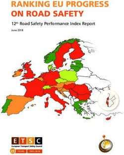 RANKING EU PROGRESS ON ROAD SAFETY - 12th Road Safety Performance Index Report - Moje vize nula