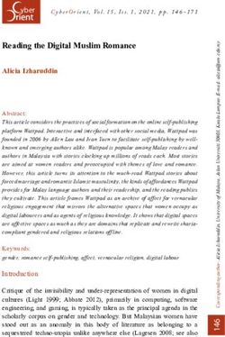 Reading the Digital Muslim Romance - CyberOrient