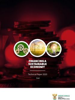 FINANCING A SUSTAINABLE ECONOMY - Draft - National Treasury