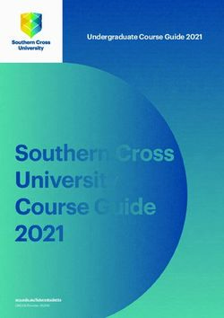 Undergraduate Course Guide 2021 - scu.edu.au/futurestudents CRICOS Provider: 01241G