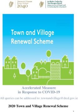 Accelerated Measure in Response to COVID-19 2020 Town and Village Renewal Scheme - All queries can be addressed to