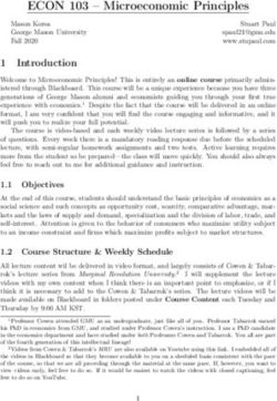 ECON 103 - Microeconomic Principles - Stuart Paul