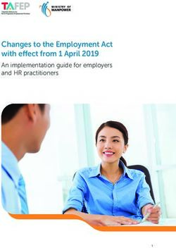 Changes to the Employment Act with e ect from 1 April 2019 - An implementation guide for employers and HR practitioners