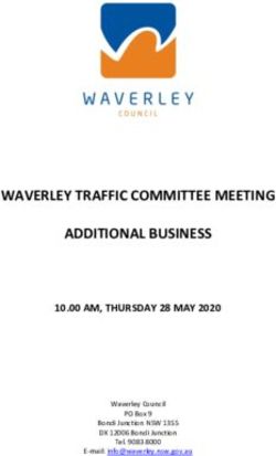 WAVERLEY TRAFFIC COMMITTEE MEETING ADDITIONAL BUSINESS - 10.00 AM, THURSDAY 28 MAY 2020 28 00 2020