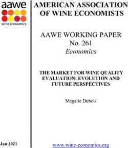AMERICAN ASSOCIATION OF WINE ECONOMISTS - AAWE WORKING PAPER No. 261 Economics THE MARKET FOR WINE QUALITY - AMERICAN ...