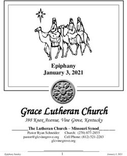 Grace Lutheran Church - Epiphany January 3, 2021