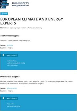 EUROPEAN CLIMATE AND ENERGY EXPERTS - Journalism for the energy transition - Clean ...