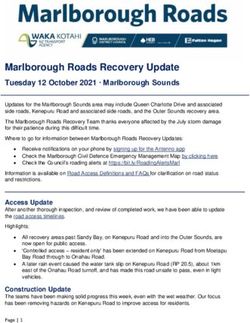 Marlborough Roads Recovery Update - Tuesday 12 October 2021 Marlborough Sounds