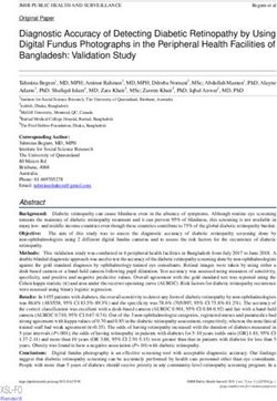 Diagnostic Accuracy of Detecting Diabetic Retinopathy by Using Digital Fundus Photographs in the Peripheral Health Facilities of Bangladesh: ...
