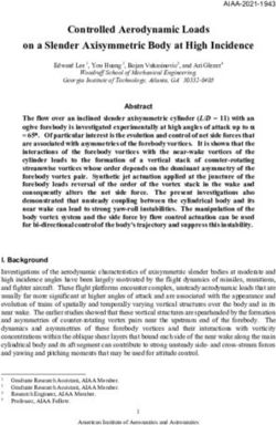 Controlled Aerodynamic Loads on a Slender Axisymmetric Body at High Incidence - Bojan Vukasinovic