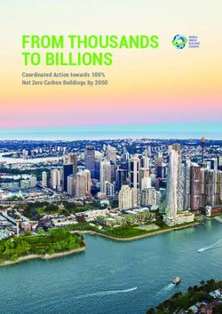 FROM THOUSANDS TO BILLIONS - Coordinated Action towards 100% Net Zero Carbon Buildings By 2050 - Alliance HQE-GBC