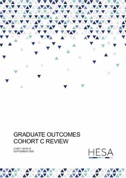 GRADUATE OUTCOMES COHORT C REVIEW - HESA