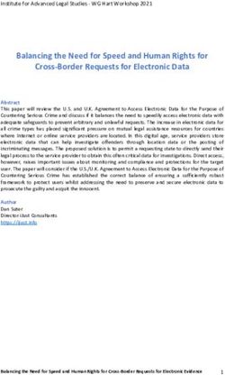 Balancing the Need for Speed and Human Rights for Cross-Border Requests for Electronic Data - iJust