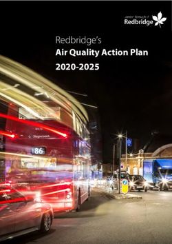 Redbridge's Air Quality Action Plan 2020-2025 - Redbridge Council
