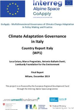 Climate Adaptation Governance in Italy - Country Report Italy - Alpine Space