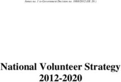 National Volunteer Strategy 2012-2020 - Government