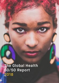 The Global Health 50/50 Report 2018