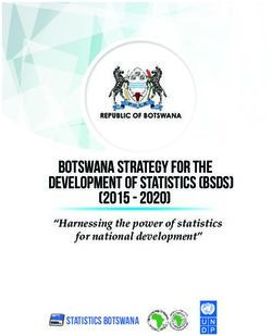 BOTSWANA STRATEGY FOR THE DEVELOPMENT OF STATISTICS (BSDS) - (2015 - 2020) "Harnessing the power of statistics for national development" - Paris21