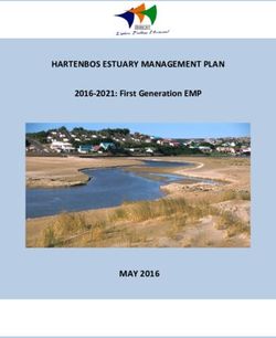 HARTENBOS ESTUARY MANAGEMENT PLAN - MAY 2016 - 2016-2021: First Generation EMP