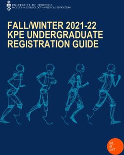 FALL/WINTER 2021-22 KPE UNDERGRADUATE REGISTRATION GUIDE