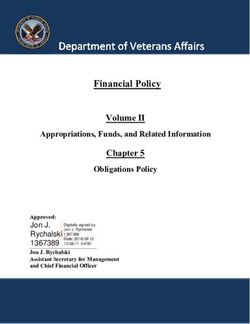 Financial Policy Volume II Appropriations, Funds, and Related Information Obligations Policy - VA.gov