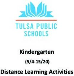Kindergarten (5/4-15/20) - Distance Learning Activities - Tulsa Public Schools