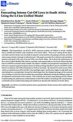 Forecasting Intense Cut-Off Lows in South Africa Using the 4.4 km Unified Model - MDPI