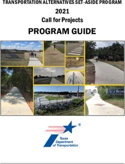 PROGRAM GUIDE 2021 Call for Projects - TRANSPORTATION ALTERNATIVES SET-ASIDE PROGRAM