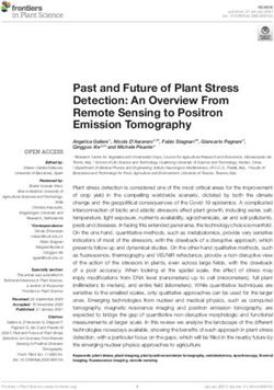 Past and Future of Plant Stress Detection: An Overview From Remote Sensing to Positron Emission Tomography - ScienceOpen