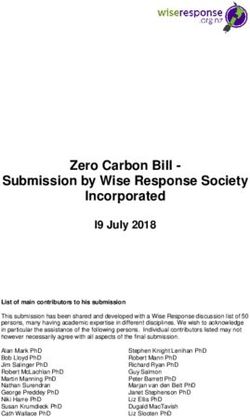 Zero Carbon Bill - Submission by Wise Response Society Incorporated