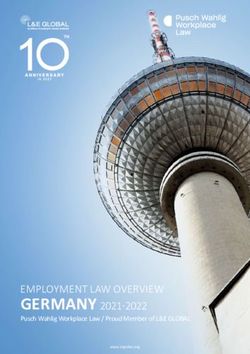 Germany 2021-2022 employment law overview - Pusch Wahlig Workplace Law / Proud Member of L&E GLOBAL - Pusch ...