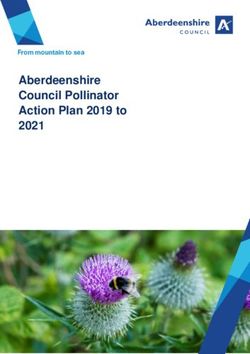 Aberdeenshire Council Pollinator Action Plan 2019 to 2021 - From mountain to sea