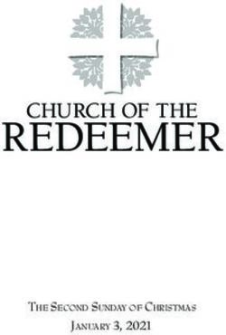 REDEEMER CHURCH OF THE - January 3, 2021
