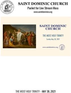 SAINT DOMINIC CHURCH Packet for Live Stream Mass - THE MOST HOLY TRINITY - MAY 30, 2021 - St. Dominic Catholic Church