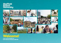 A pre-arrival guide for international students 2021/22