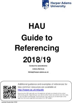 HAU Guide to Referencing 2018/19 - Harper Adams University