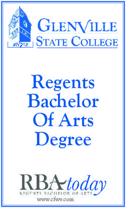 Regents Bachelor Of Arts Degree - www.cfwv.com