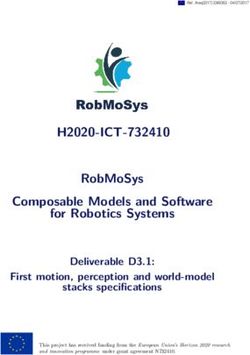 H2020-ICT-732410 ROBMOSYS COMPOSABLE MODELS AND SOFTWARE FOR ROBOTICS SYSTEMS