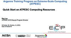 (ATPESC) Argonne Training Program on Extreme-Scale Computing Quick Start on ATPESC Computing Resources - Ray Loy