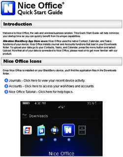 Nice Office Quick Start Guide