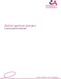Autism spectrum disorders - A resource pack for school staff - Barnsley Hospital NHS ...