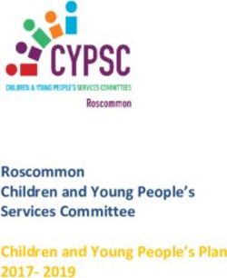 Roscommon Children and Young People's Services Committee Children and Young People's Plan 2017- 2019