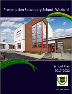 Presentation Secondary School, Wexford - School Plan 2017-2022 Our Best, Always