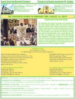 THE TWENTIETH SUNDAY IN ORDINARY TIME-AUGUST 18, 2019