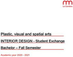 Plastic, visual and spatial arts INTERIOR DESIGN - Student Exchange Bachelor - Fall Semester - Academic year 2020 2021 - La-Cambre