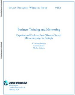Business Training and Mentoring - Experimental Evidence from Women-Owned - World Bank Documents