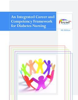An Integrated Career and Competency Framework for Diabetes Nursing - 4th Edition - Trend UK