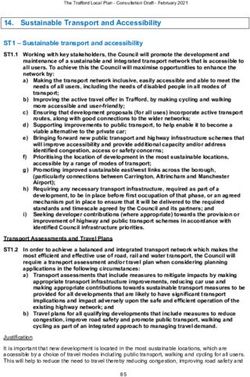 Sustainable Transport and Accessibility