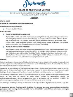 BOARD OF ADJUSTMENT MEETING