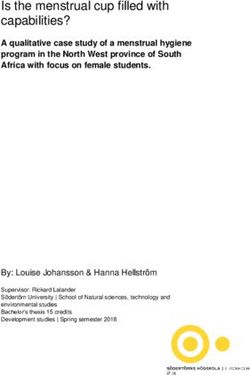 IS THE MENSTRUAL CUP FILLED WITH CAPABILITIES? - DIVA PORTAL